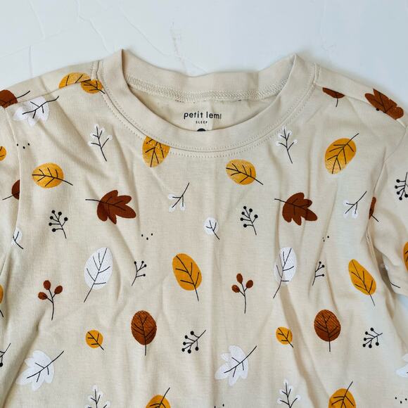 NWT Petit Lem Size 12 Fall Leaves Sleepwear - Picture 3 of 4